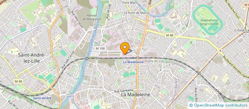 localisation de l'entreprise MADO IMMO 2 à LA MADELEINE