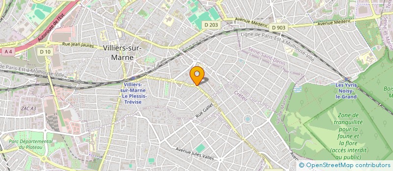 localisation de l'entreprise MADO SCI  VILLIERS-SUR-MARNE