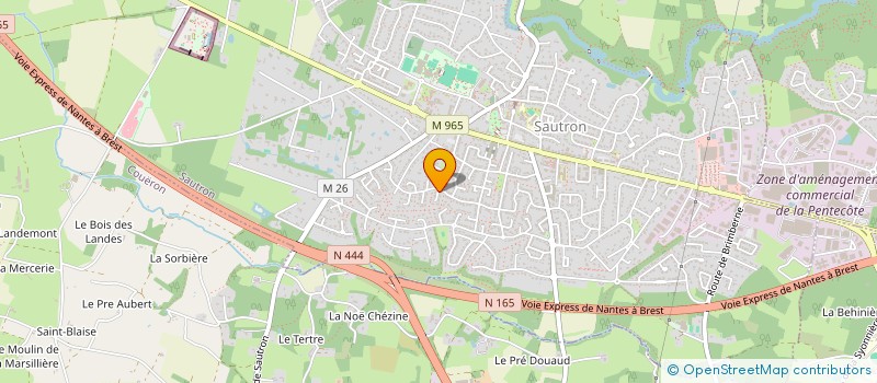 localisation de l'entreprise MADOIRE COMMUNICATION à SAUTRON