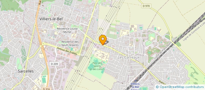 localisation de l'entreprise MADONA COUTURE  VILLIERS-LE-BEL