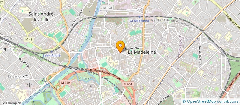 localisation de l'entreprise MADORTHO23 à LA MADELEINE
