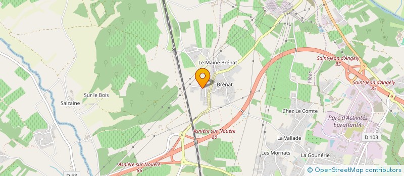 localisation de l'entreprise MADOSTER à ASNIERES-SUR-NOUERE