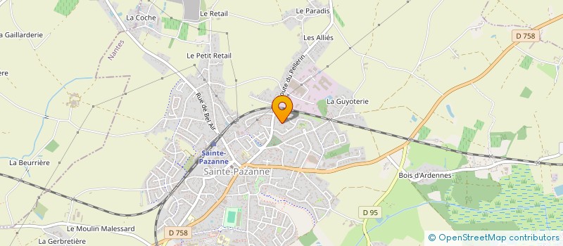 localisation de l'entreprise MADR MUSIQUES ACTUELLES DE RETZ à SAINTE-PAZANNE