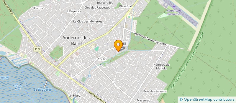 localisation de l'entreprise MADRA à ANDERNOS-LES-BAINS