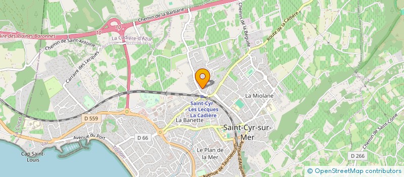 localisation de l'entreprise MADRAGUE DIFFUSION à SAINT-CYR-SUR-MER