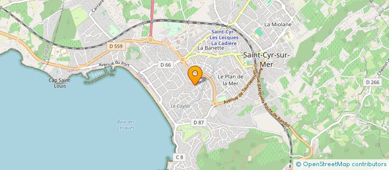localisation de l'entreprise MADRAGUE LOC à SAINT-CYR-SUR-MER