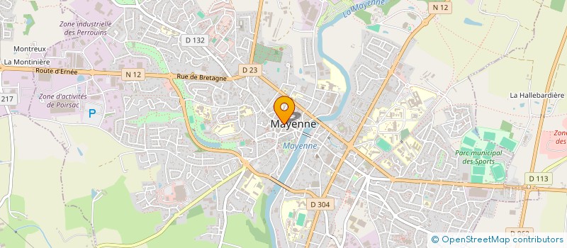 localisation de l'entreprise MADS MAYENNE à MAYENNE