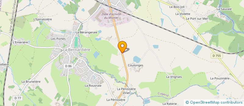 localisation de l'entreprise MADSPORT à CUGAND