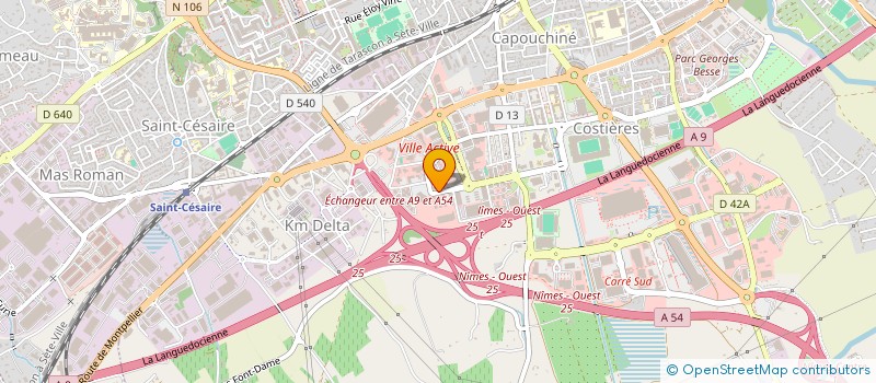localisation de l'entreprise MADWAVES'PARK à NIMES