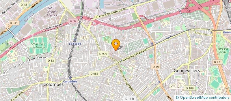 localisation de l'entreprise MADY ELECTRICITE  ASNIERES-SUR-SEINE