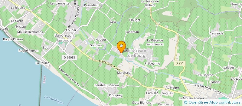 localisation de l'entreprise MADY LAVAGE  SAINT-SEURIN-DE-BOURG