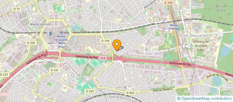 localisation de l'entreprise MAE  NOISY-LE-GRAND