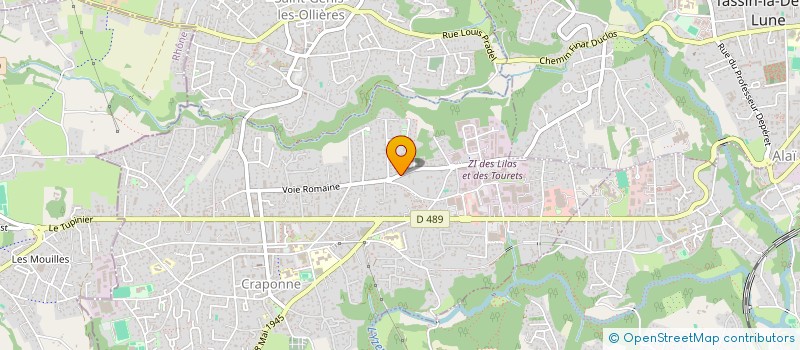 localisation de l'entreprise MAE  CRAPONNE