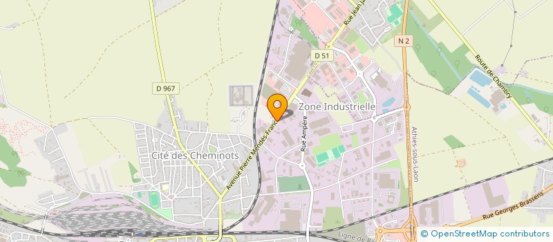 localisation de l'entreprise MAE à LAON