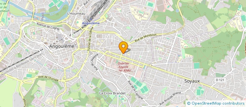 localisation de l'entreprise MAE SOLIDARITE 16 à ANGOULEME
