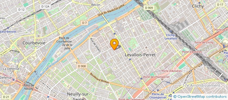 localisation de l'entreprise MAE WEST à LEVALLOIS-PERRET
