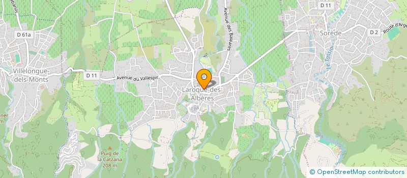 localisation de l'entreprise MAEDALLIA à LAROQUE-DES-ALBERES