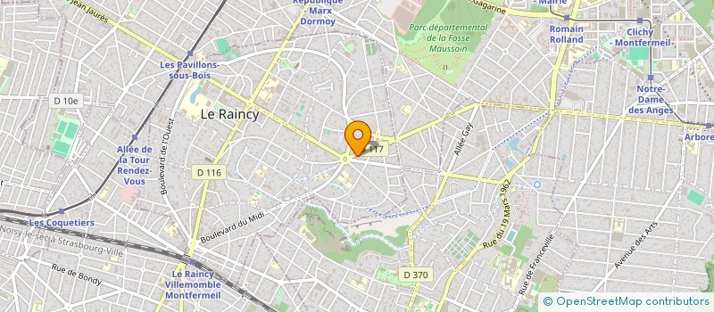 localisation de l'entreprise MAEFA à LE RAINCY