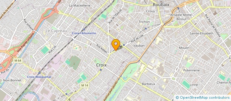 localisation de l'entreprise MAEGO - ASSOCIATION HUMANITAIRE à CROIX