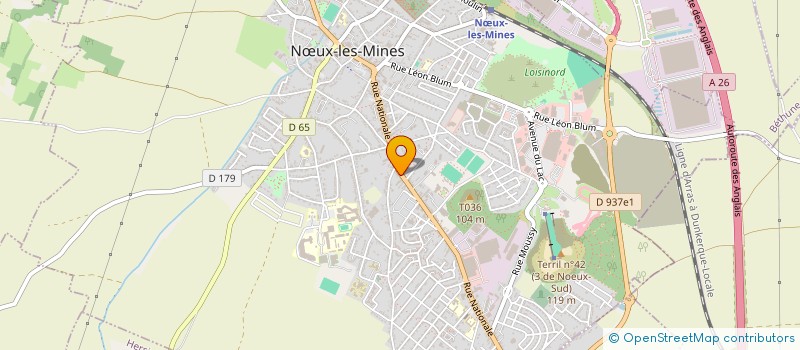 localisation de l'entreprise MAEH  NUX-LES-MINES