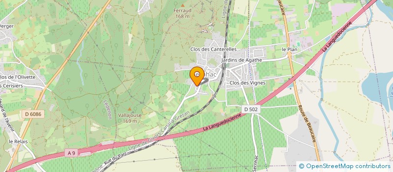 localisation de l'entreprise MAEL  POUZILHAC