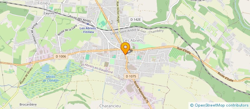 localisation de l'entreprise MAEL  LES ABRETS-EN-DAUPHINE