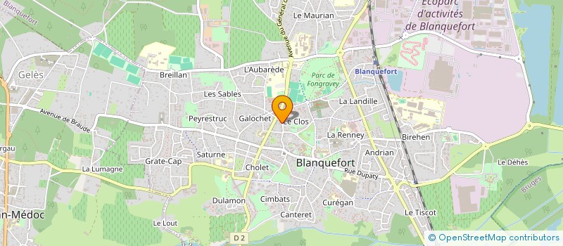 localisation de l'entreprise MAEL à BLANQUEFORT