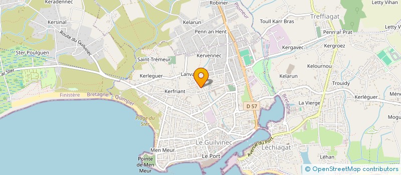 localisation de l'entreprise MAEL MOR  GUILVINEC