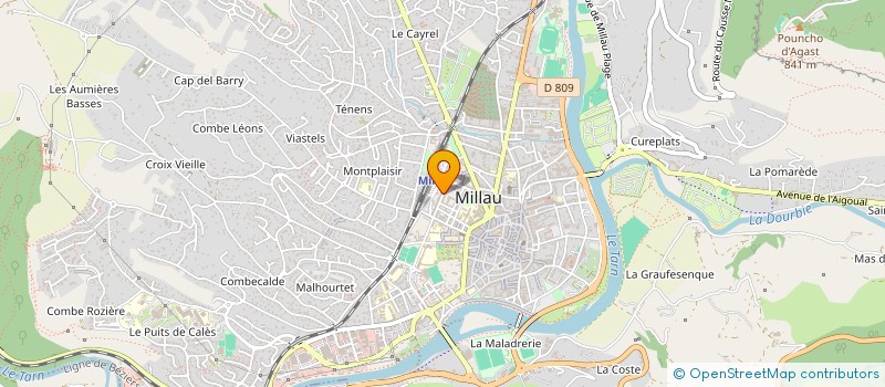 localisation de l'entreprise MAEL SCI  MILLAU