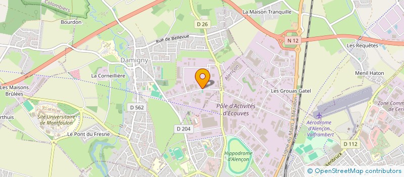 localisation de l'entreprise MAELAN à DAMIGNY