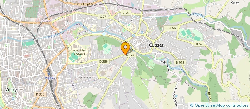 localisation de l'entreprise MAELAU à CUSSET