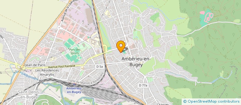 localisation de l'entreprise MAELENA  SAINT-DENIS-EN-BUGEY