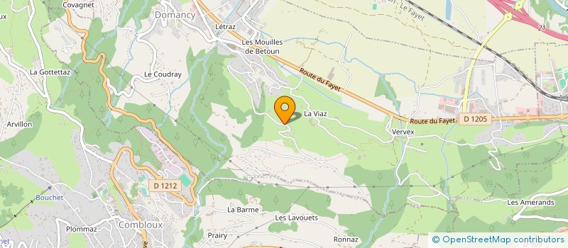 localisation de l'entreprise MAELI 74  DOMANCY