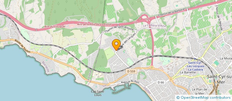 localisation de l'entreprise MAELI à SAINT-CYR-SUR-MER