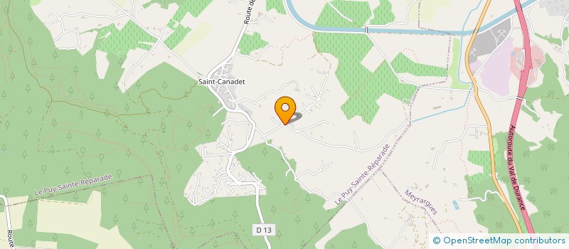 localisation de l'entreprise MAELICIA PATRIMOINE  LE PUY-SAINTE-REPARADE