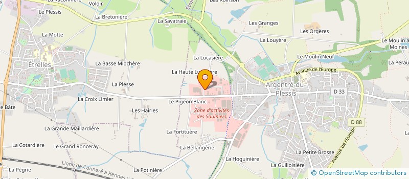 localisation de l'entreprise MAELIG  ETRELLES