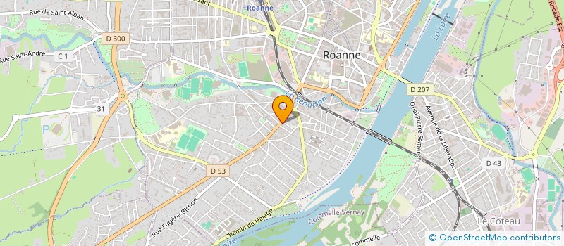 localisation de l'entreprise MAELINAUD à ROANNE
