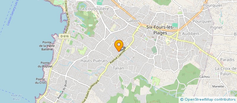 localisation de l'entreprise MAELIO à SIX-FOURS-LES-PLAGES