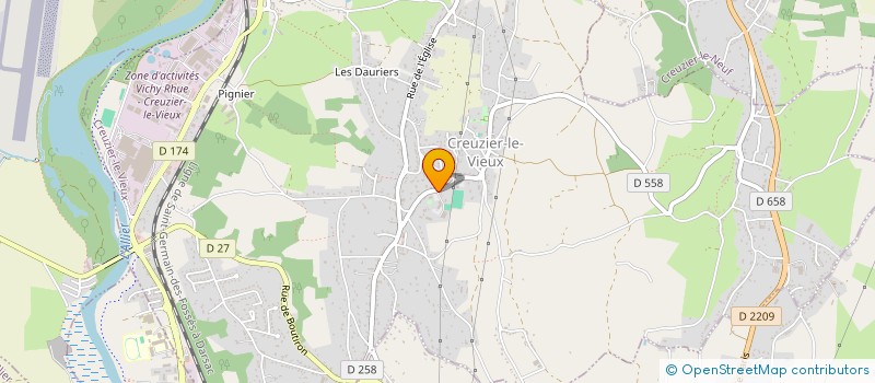 localisation de l'entreprise MAELIS  CREUZIER-LE-VIEUX