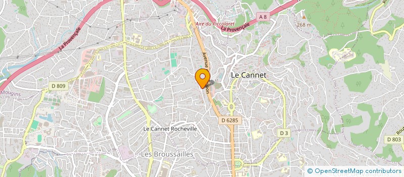 localisation de l'entreprise MAELLOU CANNES IMMOBILIER à LE CANNET