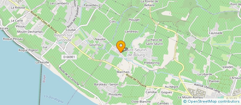 localisation de l'entreprise MAELY CONCEPT  SAINT-SEURIN-DE-BOURG