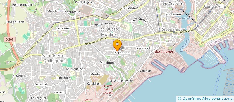 localisation de l'entreprise MAELYA à BREST