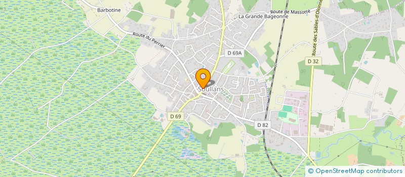 localisation de l'entreprise MAELYAN  SOULLANS