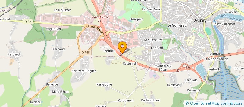 localisation de l'entreprise MAELYO à AURAY