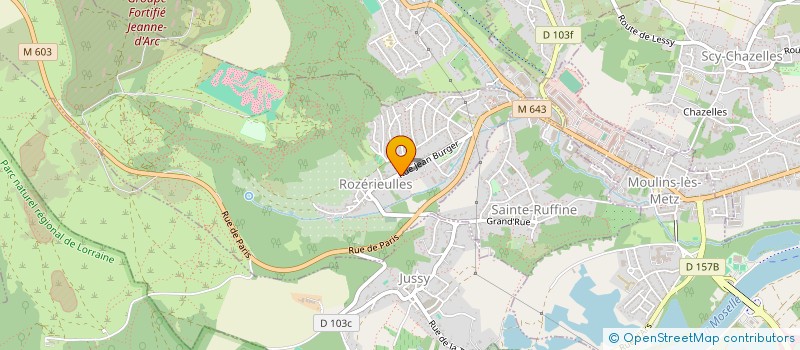 localisation de l'entreprise MAELYS  ROZERIEULLES