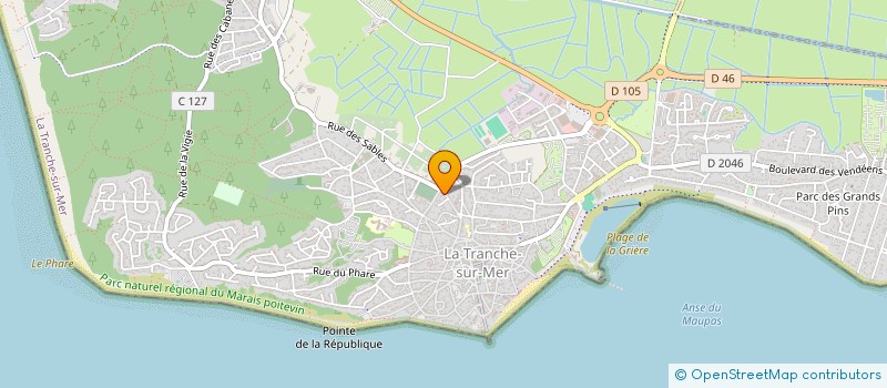 localisation de l'entreprise MAELYS à LA TRANCHE-SUR-MER
