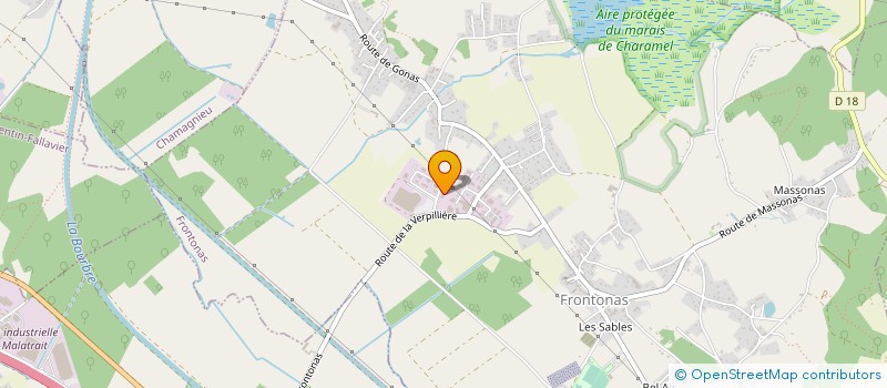 localisation de l'entreprise MAELYS RICHARD FINANCES à FRONTONAS