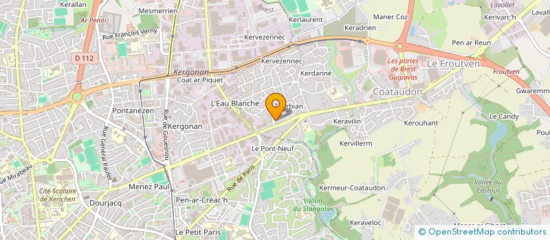 localisation de l'entreprise MAELYVA  GUIPAVAS