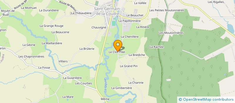 localisation de l'entreprise MAEM à SAINT-GERMAIN-DE-LA-COUDRE