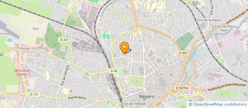localisation de l'entreprise MAEN à NEVERS